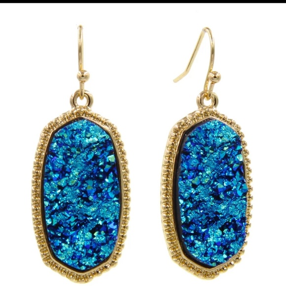 Earring druzy aguta earring - Picture 3 of 3